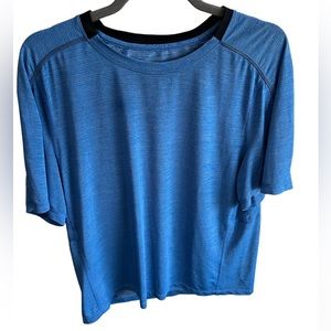 Lululemon Blue Short Sleeve Tech T Shirt Size Medium
